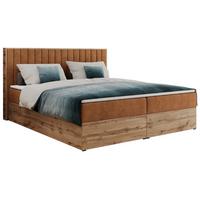 BOXBETT ALBERO 4 - 140/200 Orange Struktur - H3 - Orange, Holz/Textil (140/200cm) - MKS