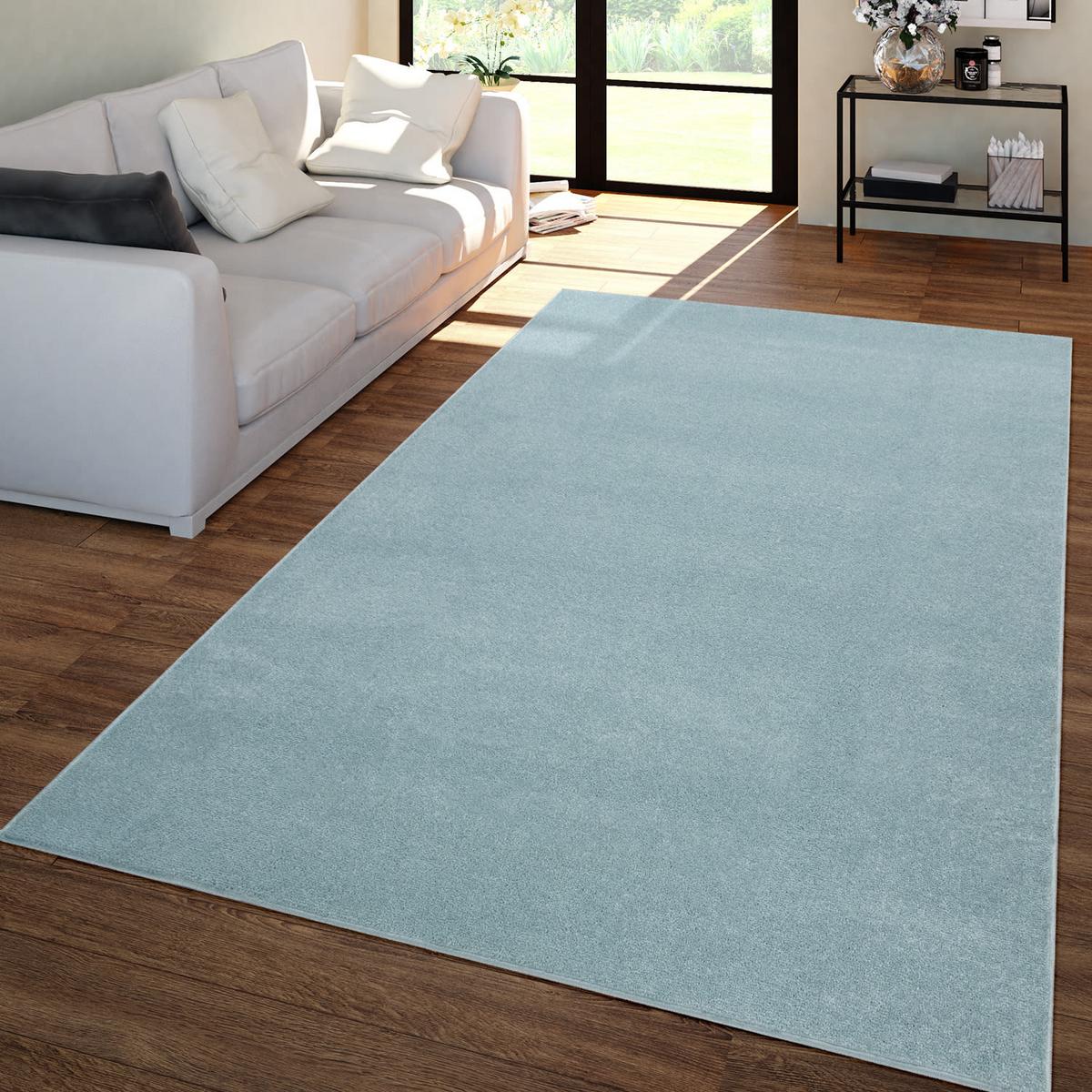 FLACHWEBETEPPICH Türkis 80 x 150 cm - Türkis, Kunststoff (80/150cm) - TT Home