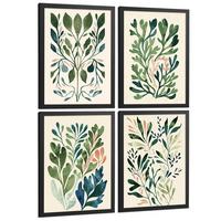 POSTER 2er-Set Wandbilder Matisse Blumen modern Wohnzimmer Deko, Schlafzimmer, Küche, Badezimmer Rahmenlos A3 - Schwarz, Papier (29.7/1/42cm) - Nacnic