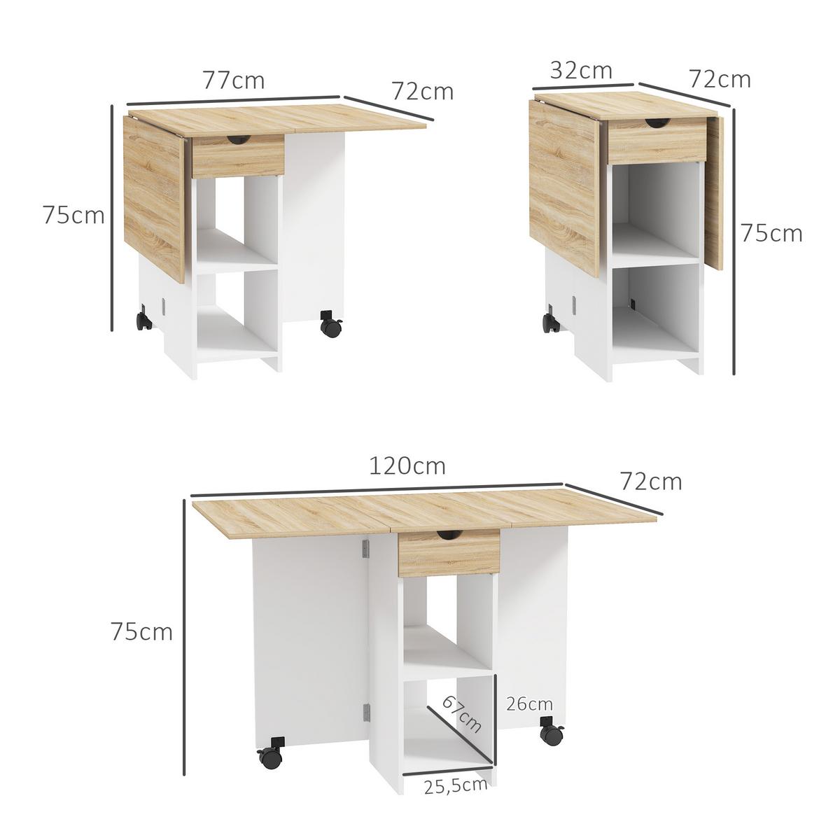 ESSTISCH Pylos 120/72/75 cm - Braun, Holz (120/72/75cm) - ZMH