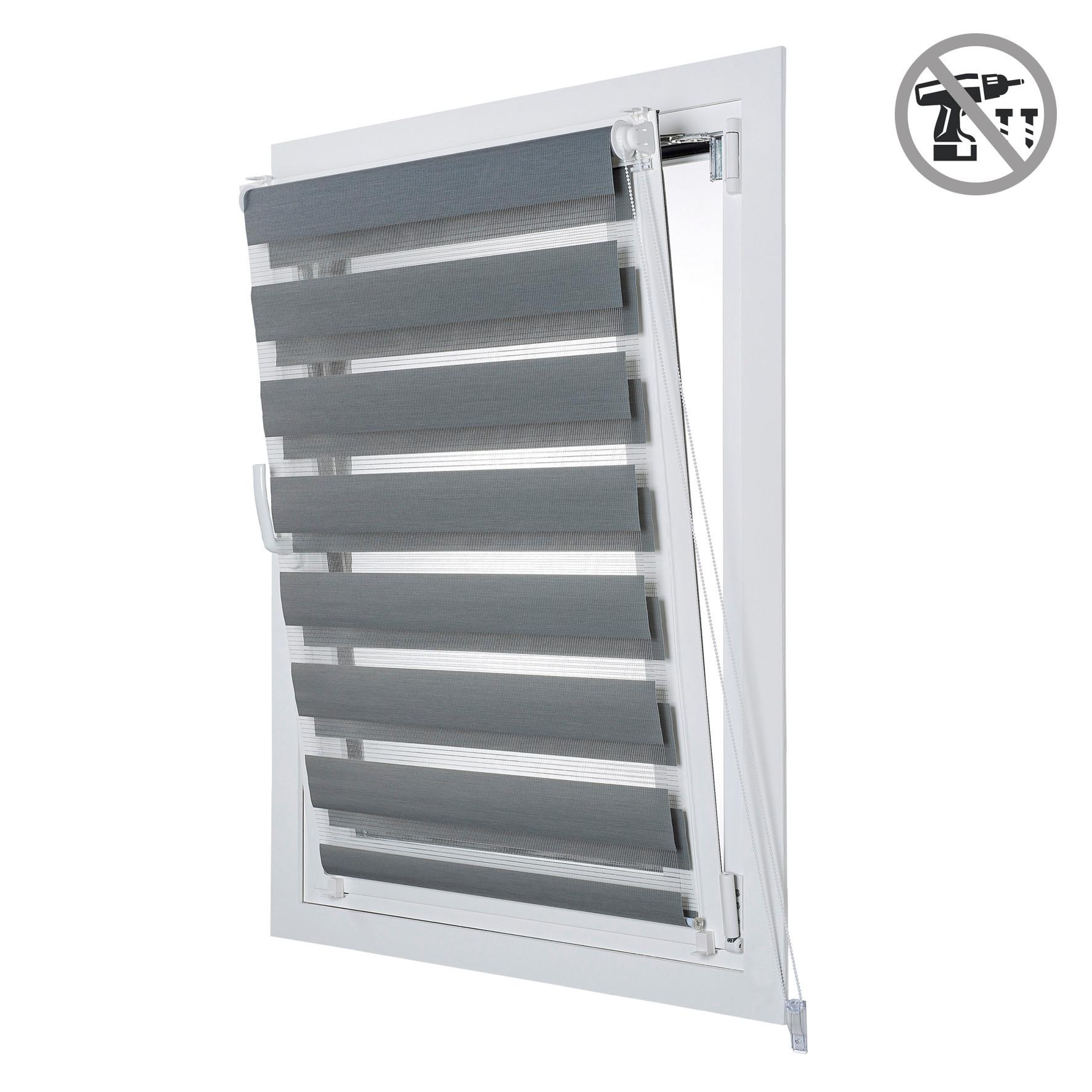 DOPPELROLLO Silber, 60 cm x 180 cm - Silberfarben, Kunststoff (60/180cm) - STORESDECO