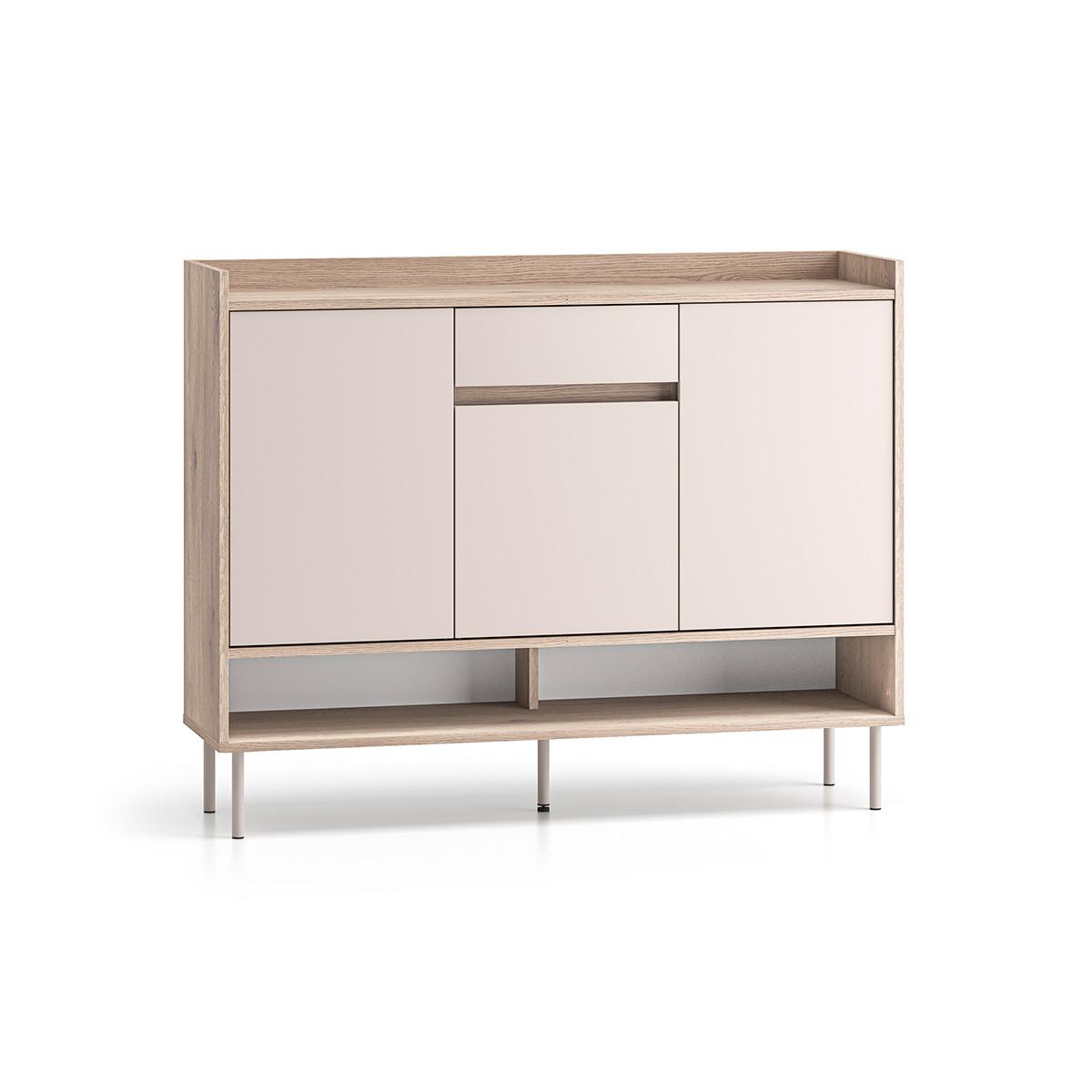 SCHUHMÖBEL Alos Kaschmir und Holz - Beige, Holzwerkstoff (120/95/34cm) - Petits-meubles