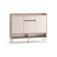 SCHUHMÖBEL Alos Kaschmir und Holz - Beige, Holzwerkstoff (120/95/34cm) - Petits-meubles