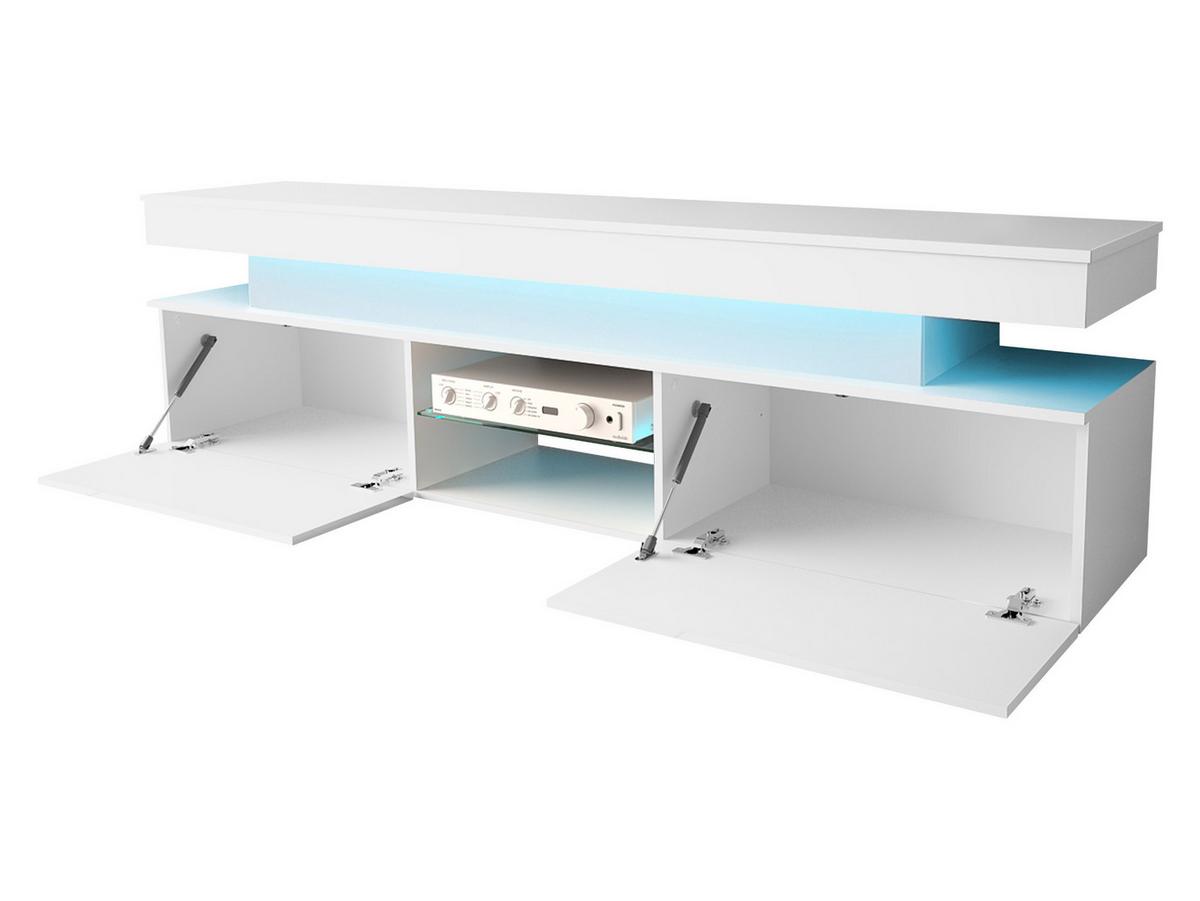 TV-LOWBOARD Glossa 2D 190 - Schwarz, Holzwerkstoff/Kunststoff (190/54/39cm) - MIRJAN24