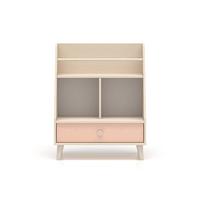 BÜCHERREGAL Alycia Beige - Korallenrosa - Holzeffekt - Pink, Holz (72/90/36cm) - Petits-meubles