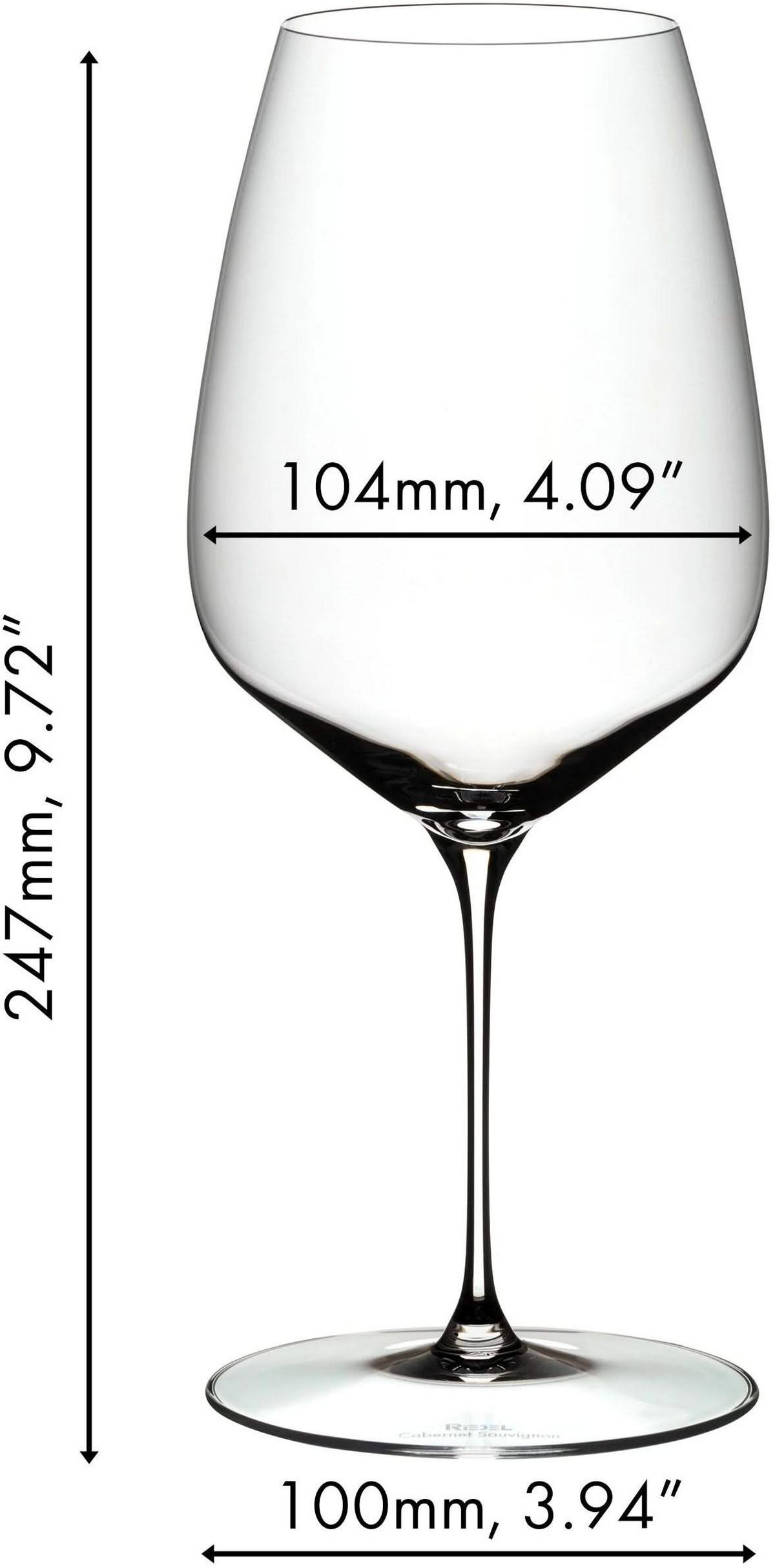CABERNET MERLOT WEINGLAS Veloce transparent 829 ml 2er Set - Transparent, Glas (0.83L) - Riedel