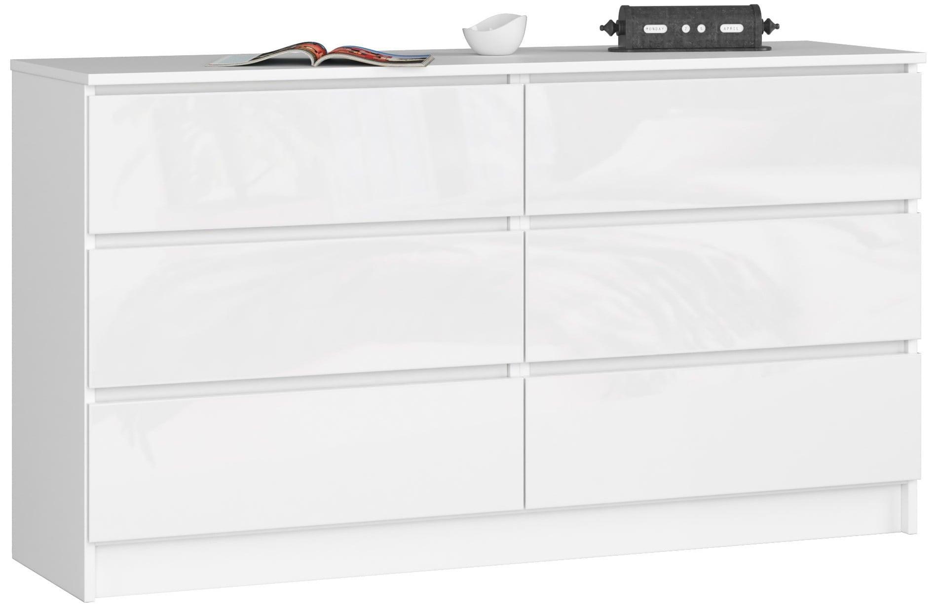 KOMMODE Weiß, Weiß Glanz 77/138/40 - Weiß, Holzwerkstoff (138/77/40cm) - RAUMHIRSCH FURNITURE