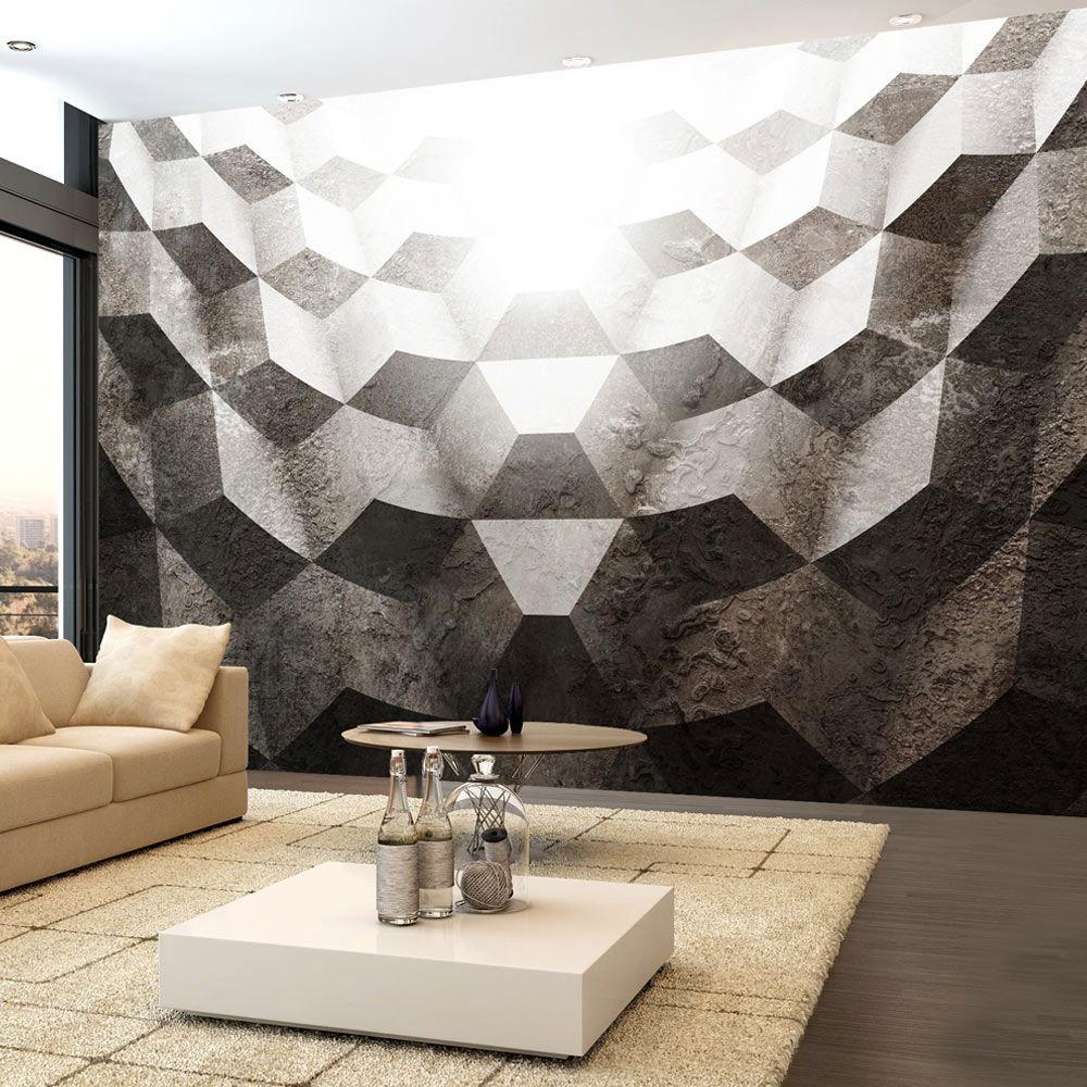 VLIESTAPETE Braun 250/175 cm - Weiß/Braun, Textil (250/1cm) - KUNSTLOFT