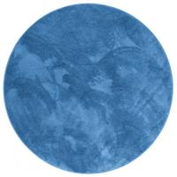 HOCHFLOR LANGFLOR TEPPICH SUPER SOFT MELIA RUND - Blau, Textil (160/160cm) - Pergamon