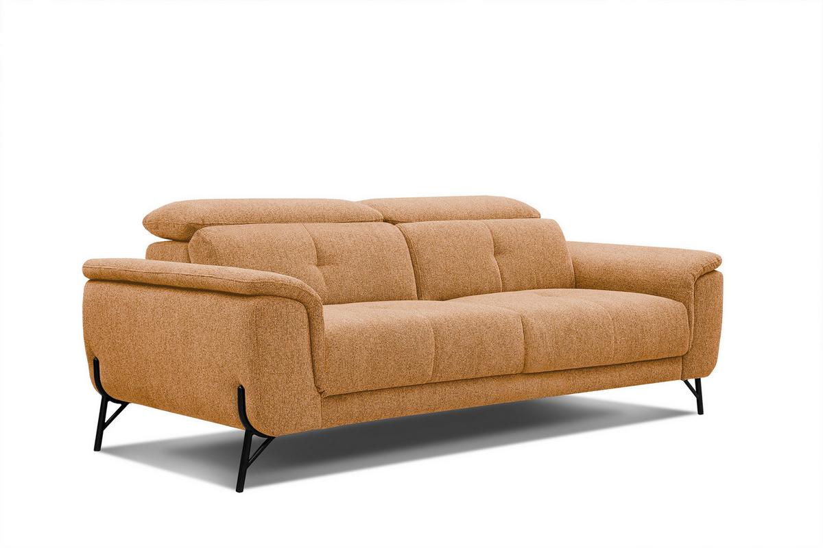 SOFA AVENA 3-Sitzer, orange - Orange, Holzwerkstoff/Textil (204/80/108cm) - Wozimo