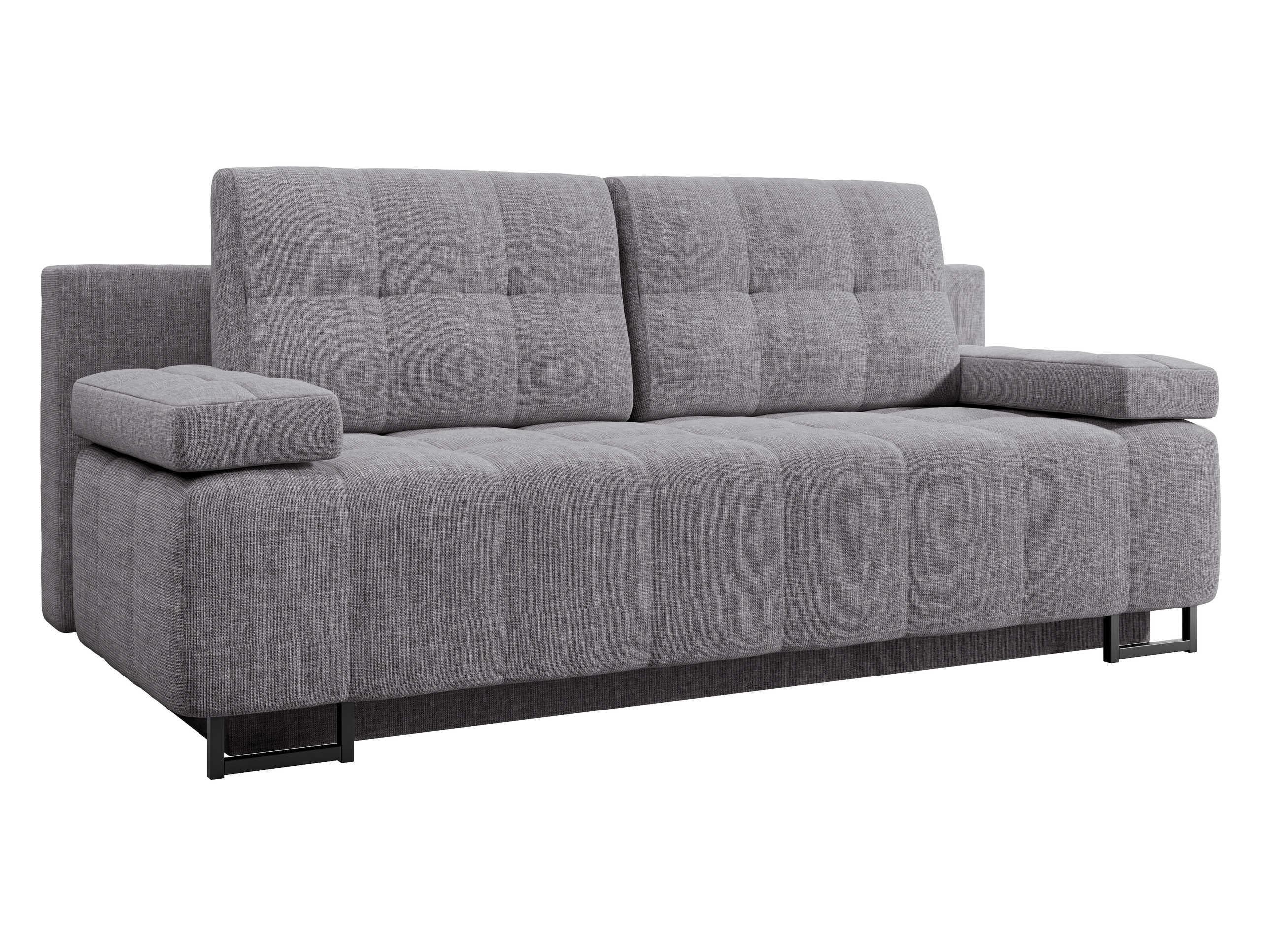 SCHLAFSOFA Morena D - Schwarz/Grau, Holz/Textil (200/90/90cm) - MIRJAN24