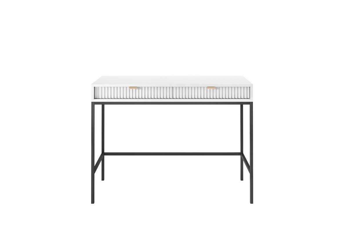 KONSOLENTISCH STELLARE 104/78/50 cm mit Schubladen, Weiß - Weiß, Holzwerkstoff (50/104/78cm) - MASSENO