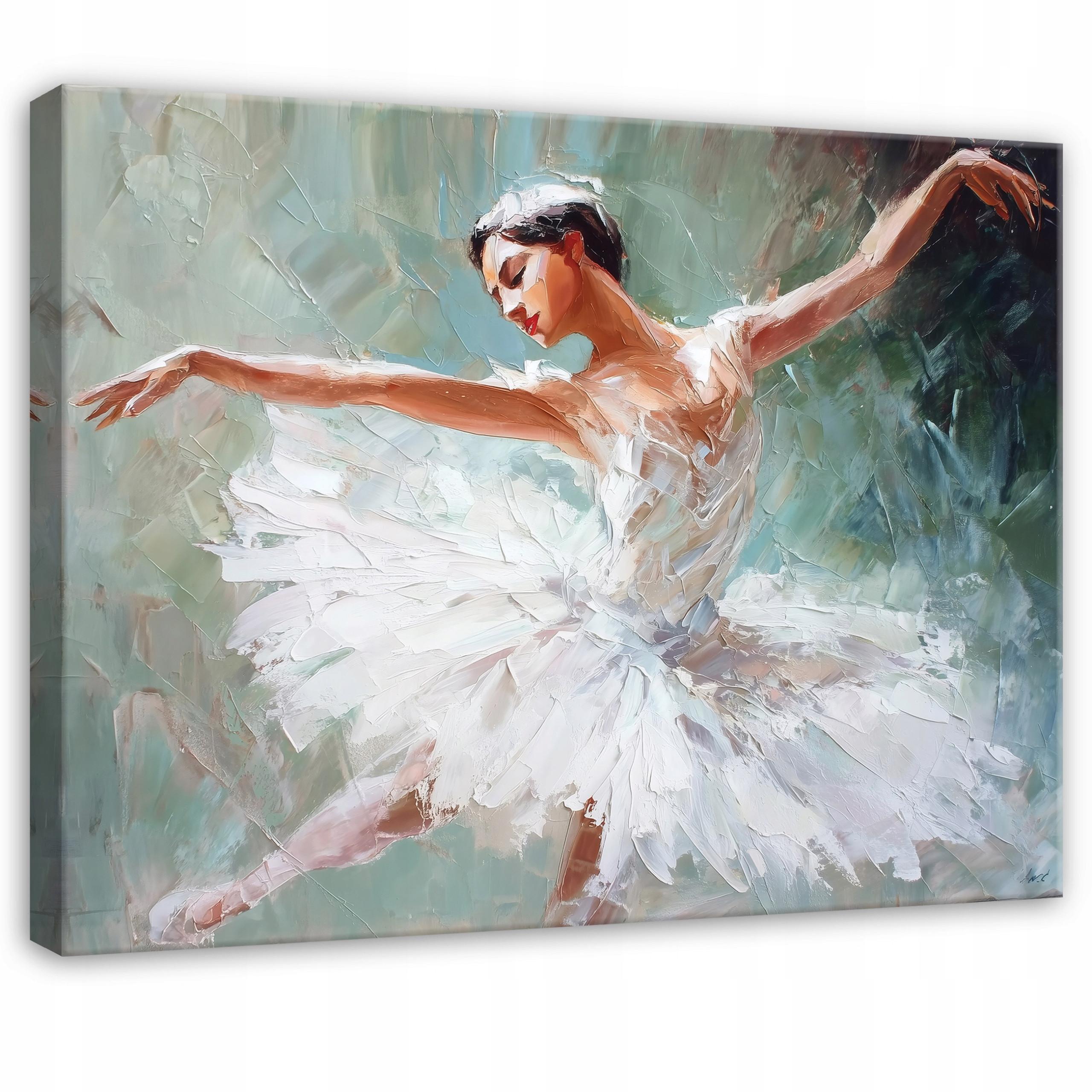 WANDBILDER Ballerina Frau Abstrakt 120x80 - Multicolor, Holzwerkstoff (120/80cm) - Wallarena