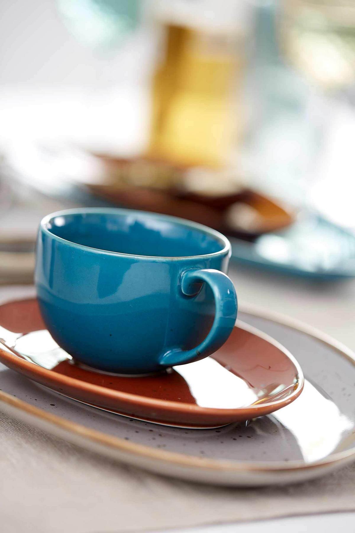 KAFFEEUNTERTASSEN Taste taupe 17 x 13,5 cm 6er Set - Taupe, Keramik (17/13.5/2cm) - Ritzenhoff Breker