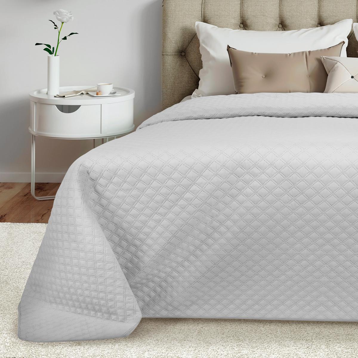 TAGESDECKE Olivia 220/240 cm Hellgrau - Grau, Textil (220/240cm) - Beautissu 