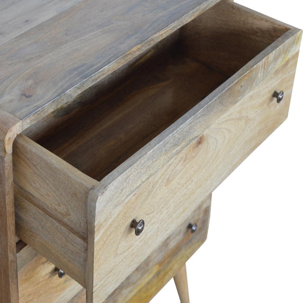 KOMMODE 3-Schubladen, Beige - Messingfarben/Braun, Holz/Metall (70/80/35cm) - Artisan Furniture