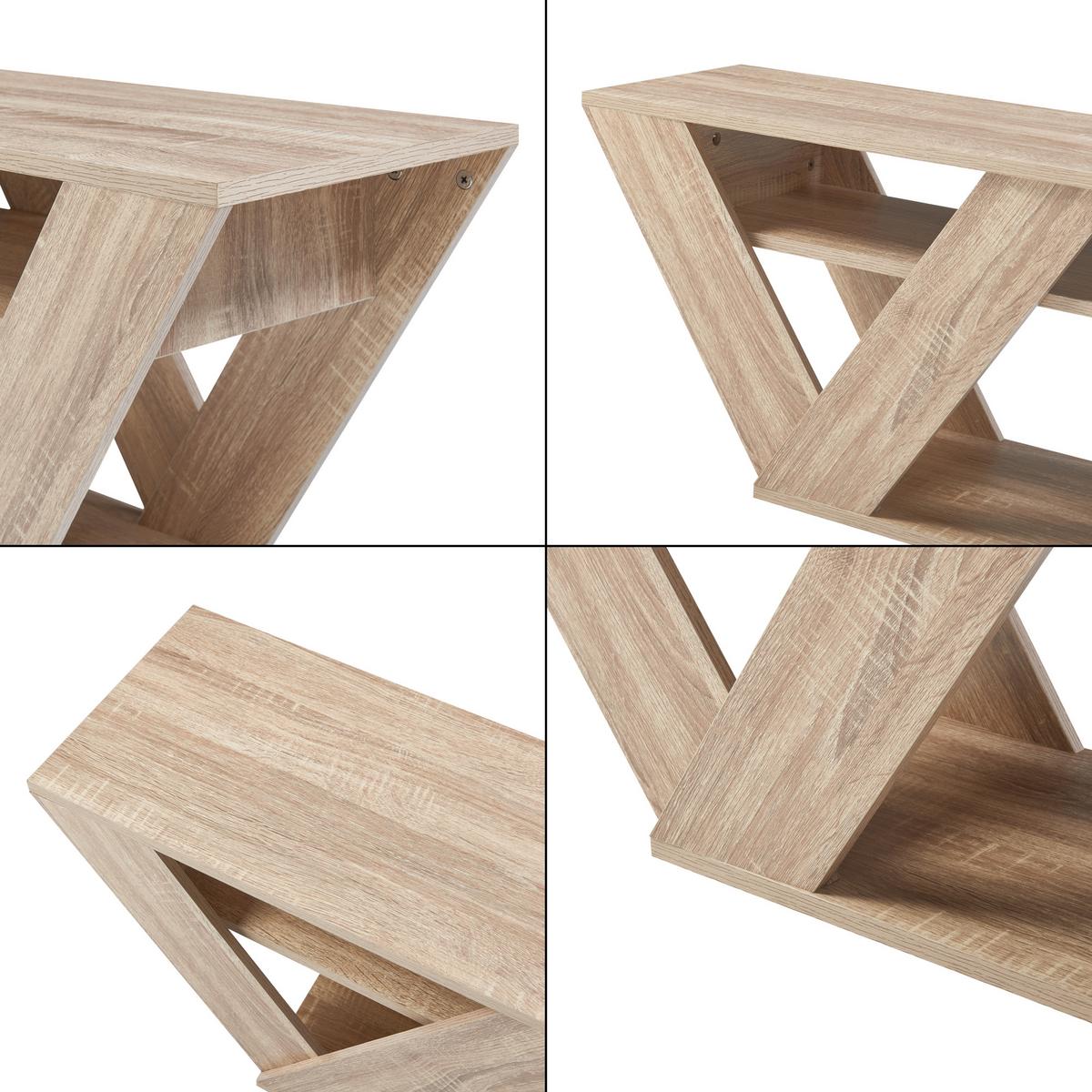 FERNSEHTISCH Nome - Eichefarben, Holzwerkstoff (30/40/110cm) - [en.casa]