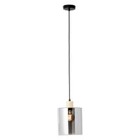 PENDELLEUCHTE Weald 99894/93 - Schwarz, Holz (20/20/120cm) - Brilliant