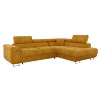 ECKSOFA Torezio, Seite: Rechts - Currygelb, Holz/Textil (274/203cm) - MIRJAN24