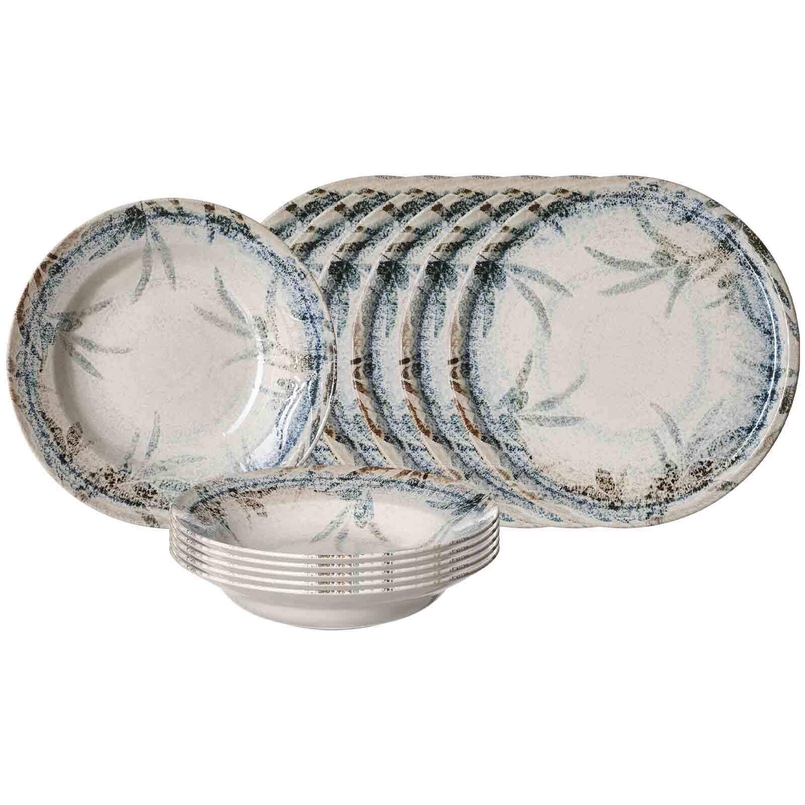 PIZZA- & PASTA-SET Todi blau 12-tlg. - Blau, Keramik (2/2/2cm) - Ritzenhoff Breker