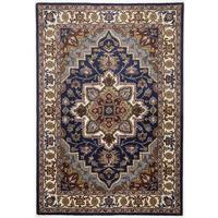 HANDTUFTTEPPICH Royal Heriz 60x90 cm - Blau, Textil (60/90cm) - THEKO