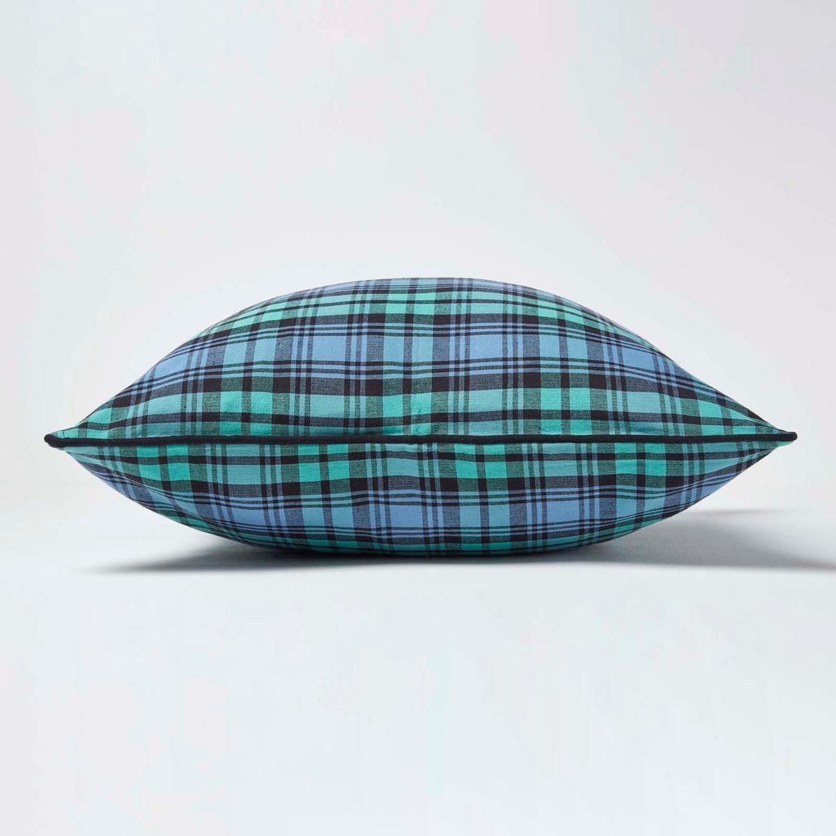 KISSENHÜLLE Black Watch Schottenkaro 60/60 cm - Blau, Textil (60/60cm) - Homescapes