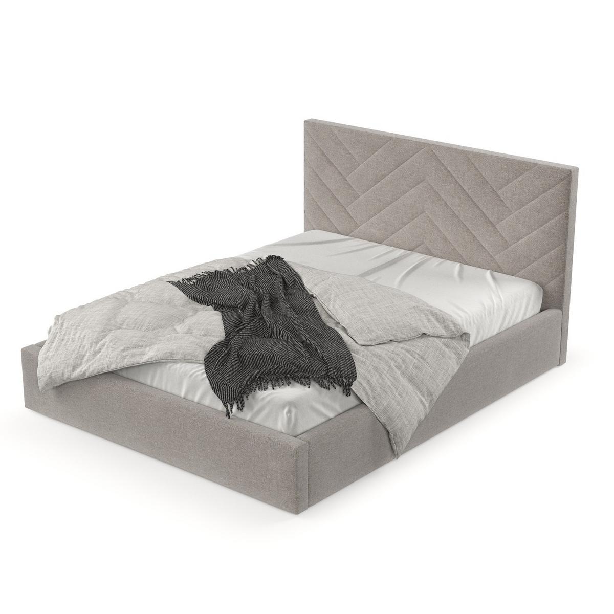 POLSTERBETT Arco 180/200 cm Beige im Asti Stoff - Beige/Schwarz, Holz/Holzwerkstoff (180/200cm) - AltaBeds