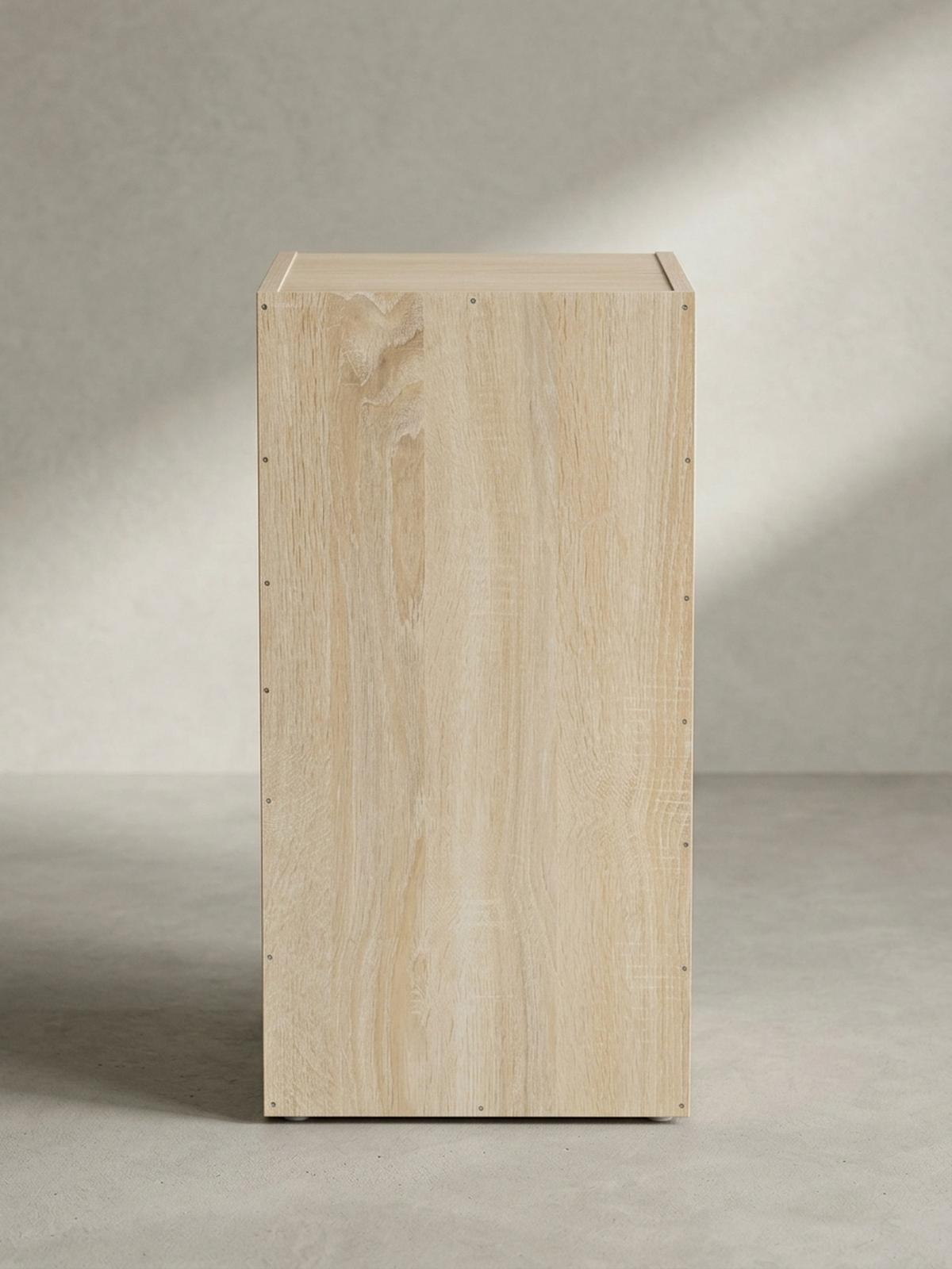 REGAL Melamin 2 Fächer Kompakt CERVINO, Beige 30x30x60 cm - Beige, Holz (30/60/30cm) - KADIMA DESIGN