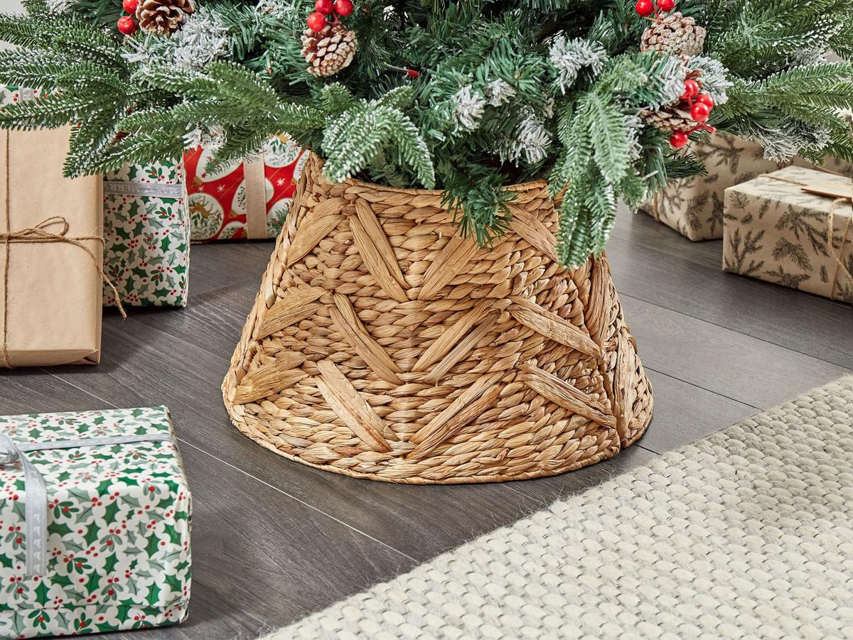 WEIHNACHTSBAUMKRAGEN 27 cm Naturfarben Sapin - Naturfarben, Naturmaterialien (27cm) - Beliani
