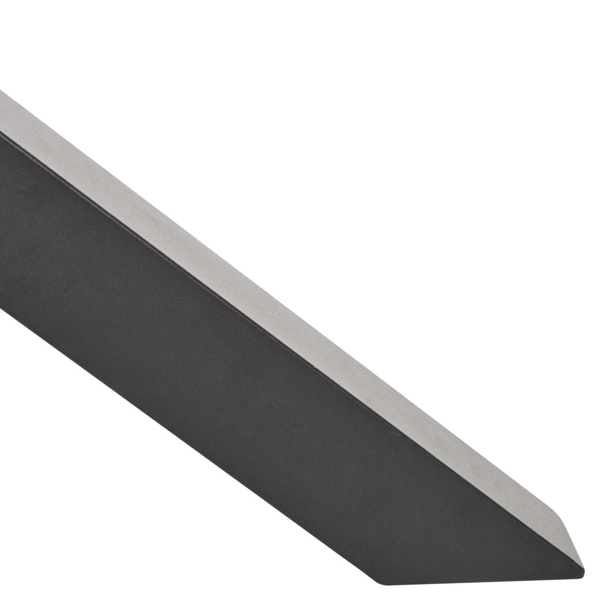 GARTENTISCH Schwarz Maletto - Transparent/Schwarz, Glas (120/120/75cm) - Beliani