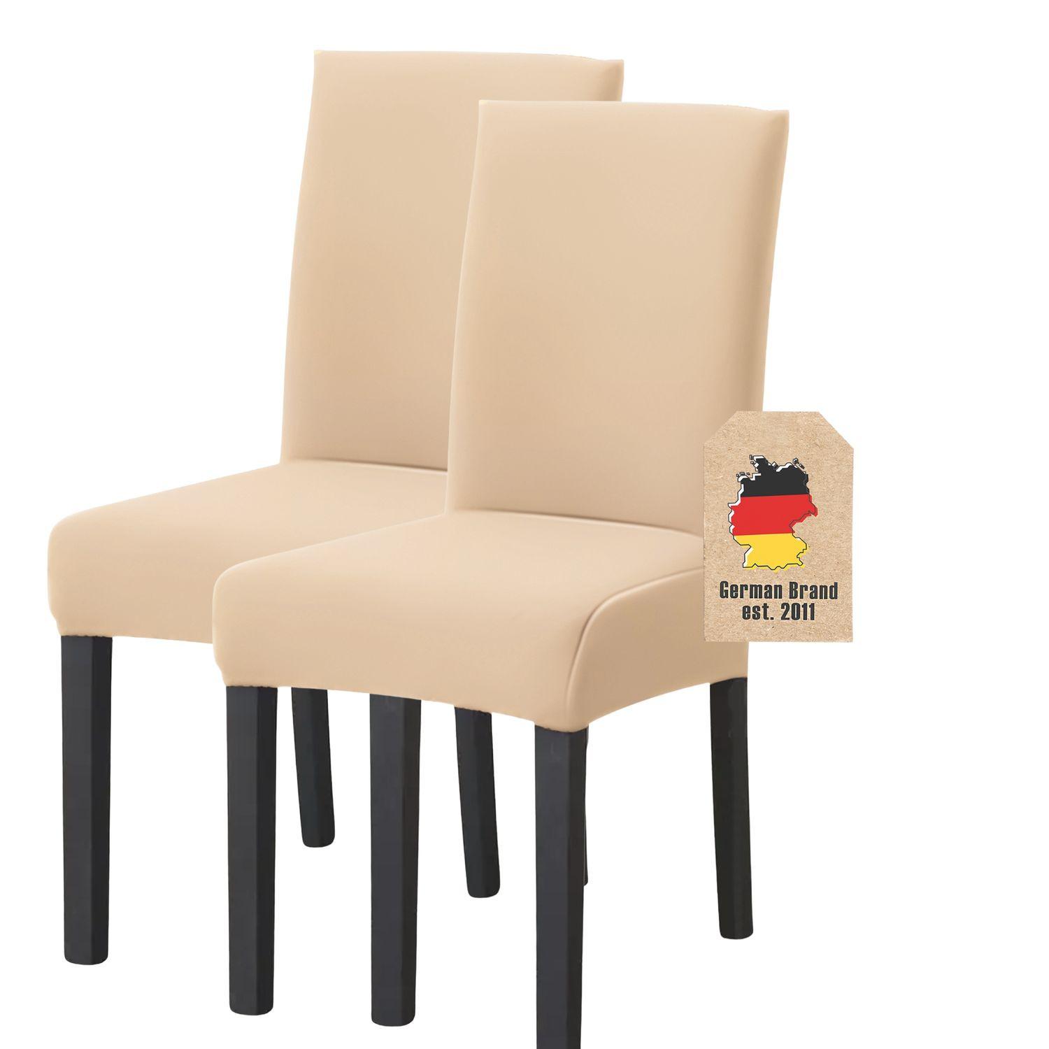 STUHLHUSSE (2-tlg. Set) - Beige, Kunststoff (1/38cm)