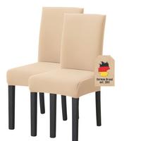 STUHLHUSSE (2-tlg. Set) - Beige, Kunststoff (1/38cm)