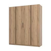 DREHTÜRENSCHRANK CAGLIARI 200/239/61,9cm 4-türig Goldfarben - Goldfarben, Holzwerkstoff (200/239/61.9cm) - MASSENO