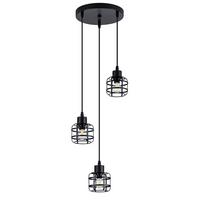 PENDELLEUCHTE BARNETT Ⅲ 24/24/140 cm - Schwarz, Metall (24/24/140cm) - Nettlife