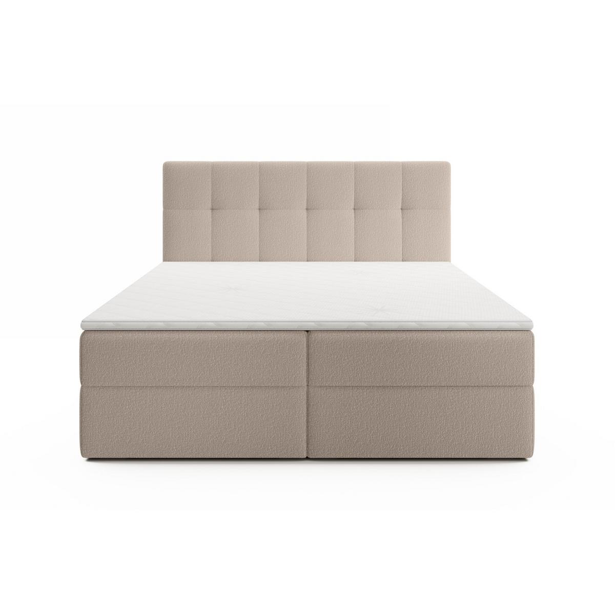 BOXBETT Arturo In Freya - Hellbraun, Holzwerkstoff/Textil (160/200cm) - Fun Möbel