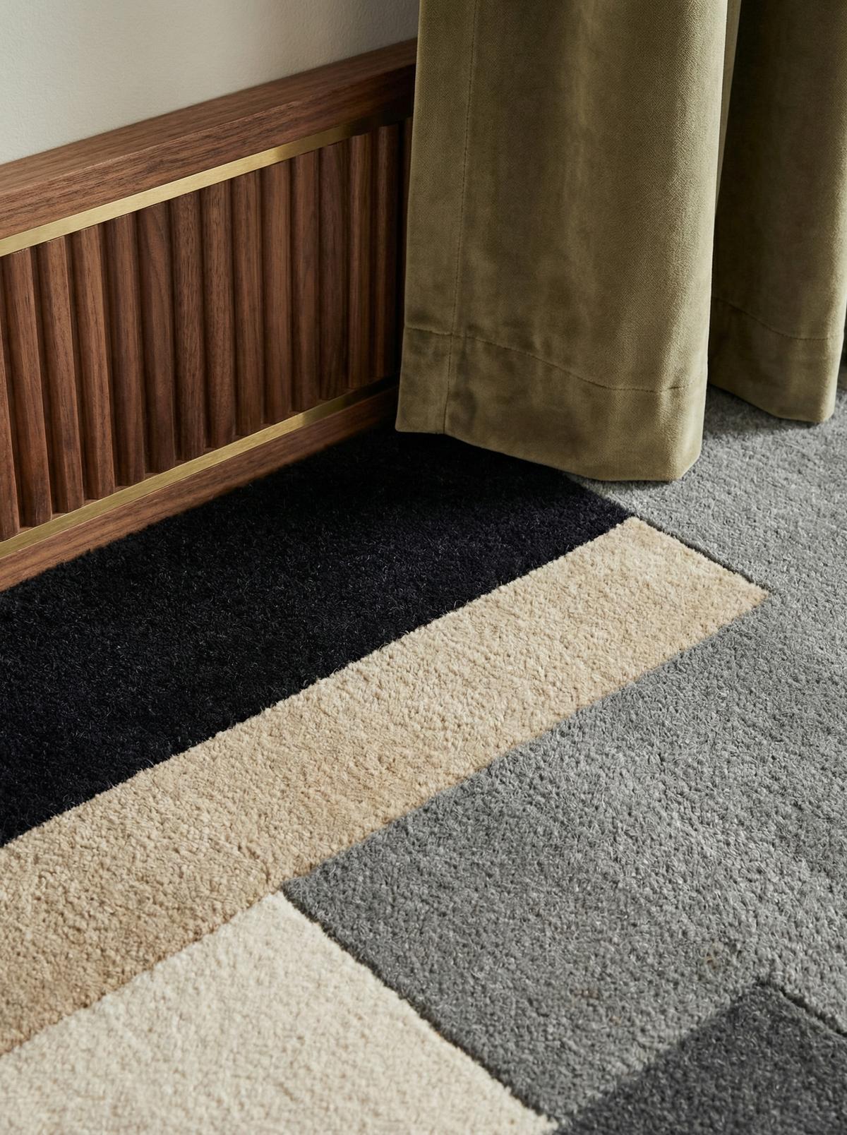 WOLLTEPPICH HALLEIN, geometrisch, Grau-Beige, 150 x 240 cm - Grau, Textil (150/240cm) - KADIMA DESIGN