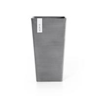 BLUMENTOPF Rotterdam Mid High 31/31/56,5 cm Grau - Grau, Kunststoff (31/56.5cm) - Ecopots