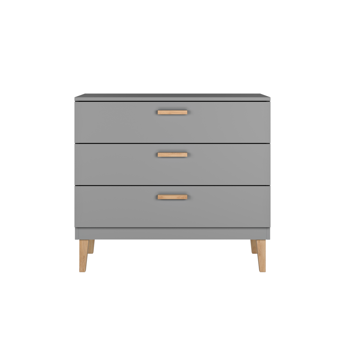 KOMMODE KUBI Grau Grau 100/90/47 - Grau, Holzwerkstoff (100/90/47cm) - RAUMHIRSCH FURNITURE