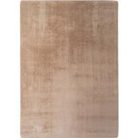 KURZFLORTEPPICH Waschbar ISAR, einfarbig, Beige, Ø 120 cm - Beige, Textil (120/120cm) - KADIMA DESIGN