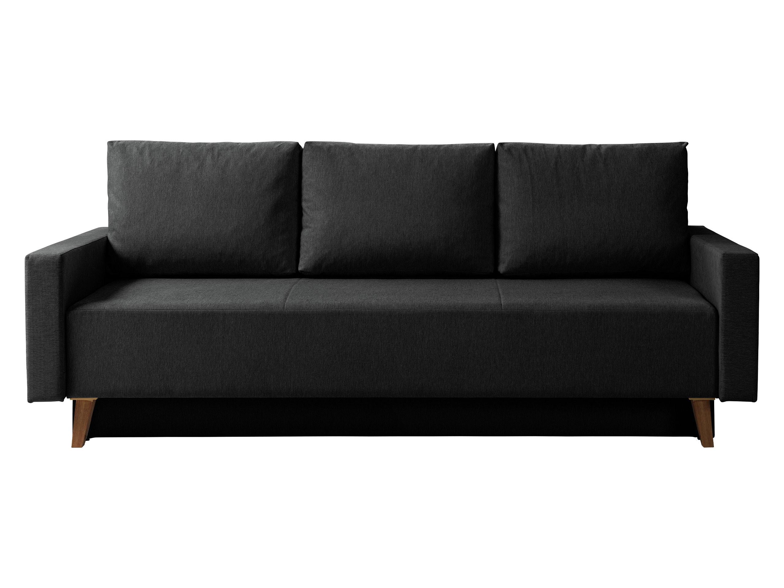 SCHLAFSOFA Oviedo - Schwarz, Holz/Kunststoff (215/86/95cm) - MIRJAN24