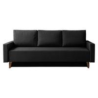 SCHLAFSOFA Oviedo - Schwarz, Holz/Kunststoff (215/86/95cm) - MIRJAN24