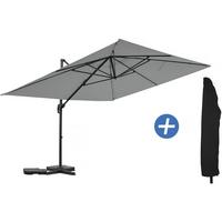 SONNENSCHIRM sky 4 Grau - Grau, Metall (278/370cm) - Habitat Garten