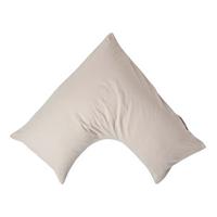 KISSENBEZUG Leinen für V-Form-Kissen - Beige, Textil (38/76cm) - Homescapes