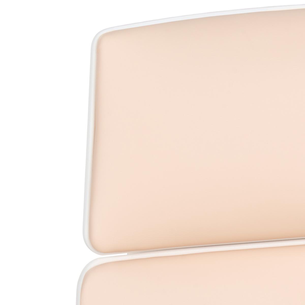 BÜROSTUHL Kunstleder Pfirsichrosa Delight - Pink, Textil (64/116/64cm) - Beliani