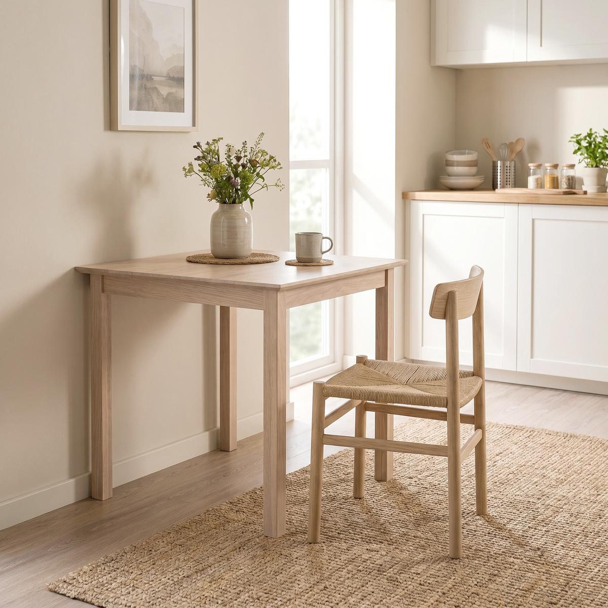 ESSTISCH Kiefernholz Naturholz - Naturfarben, Holz (75/75/76cm) - HOMCOM