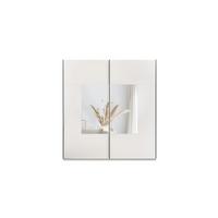 SCHWEBETÜRENSCHRANK DIANA 203/215/65 cm 2-türig mit Spiegel Kaschmir - Kaschmir, Holzwerkstoff (203/215/65cm) - MASSENO