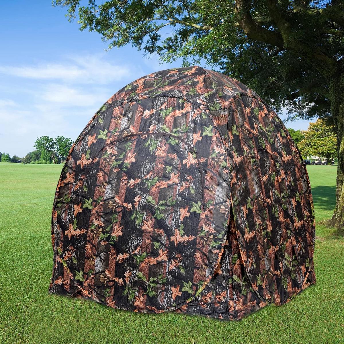 JAGDZELT Camouflage - Multicolor, Textil (152/163/152cm) - COSTWAY