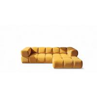 ECKSOFA Blanche In Bluvel - Gelb, Holzwerkstoff/Textil (150/280cm) - Fun Möbel
