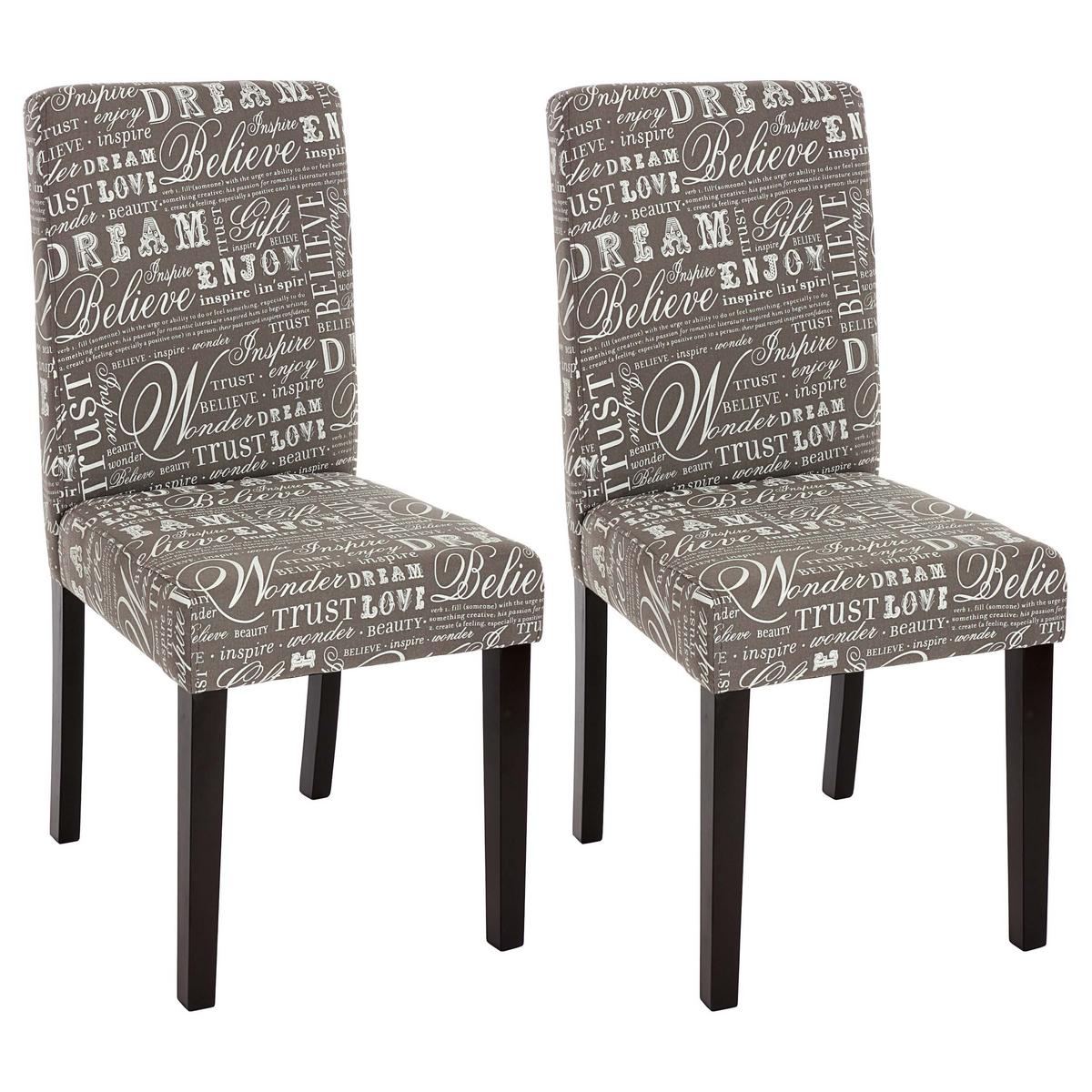 ESSZIMMERSTUHL Grau, Weiß 2er-Set - Weiß/Grau, Textil (43/90/56cm) - MCW
