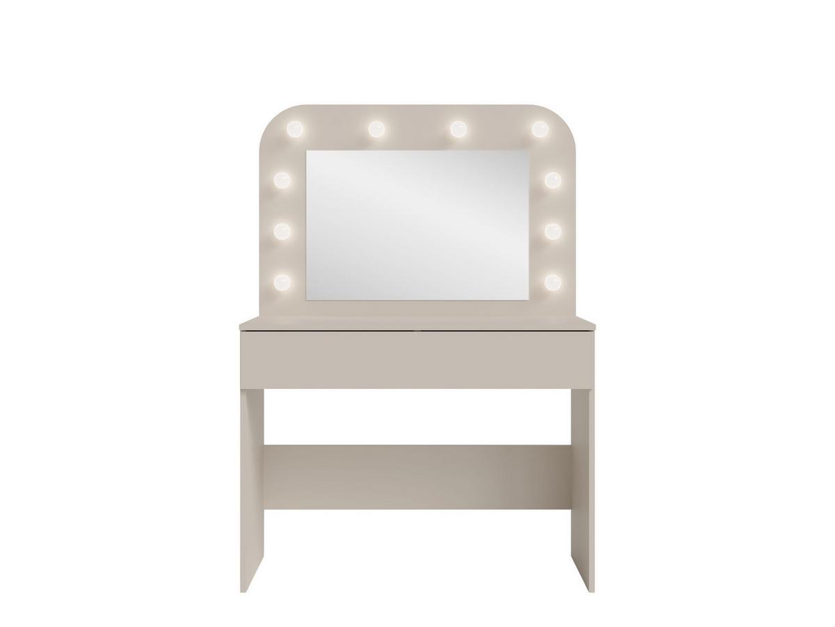 SCHMINKTISCH Cashmere Beige 101/143/43 - Kaschmir, Holzwerkstoff (101/143/43cm) - RAUMHIRSCH FURNITURE